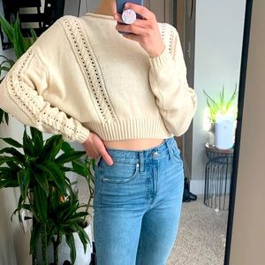Billabong Cropped Knit Sweater